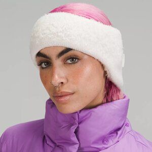Lululemon Ombre Knit Textured Ear Warmer BONE/WHTO